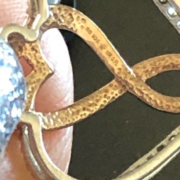 10k gold vermeil real diamond heart pendant, Genuine diamond, free appraisal HOT - Picture 4 of 8